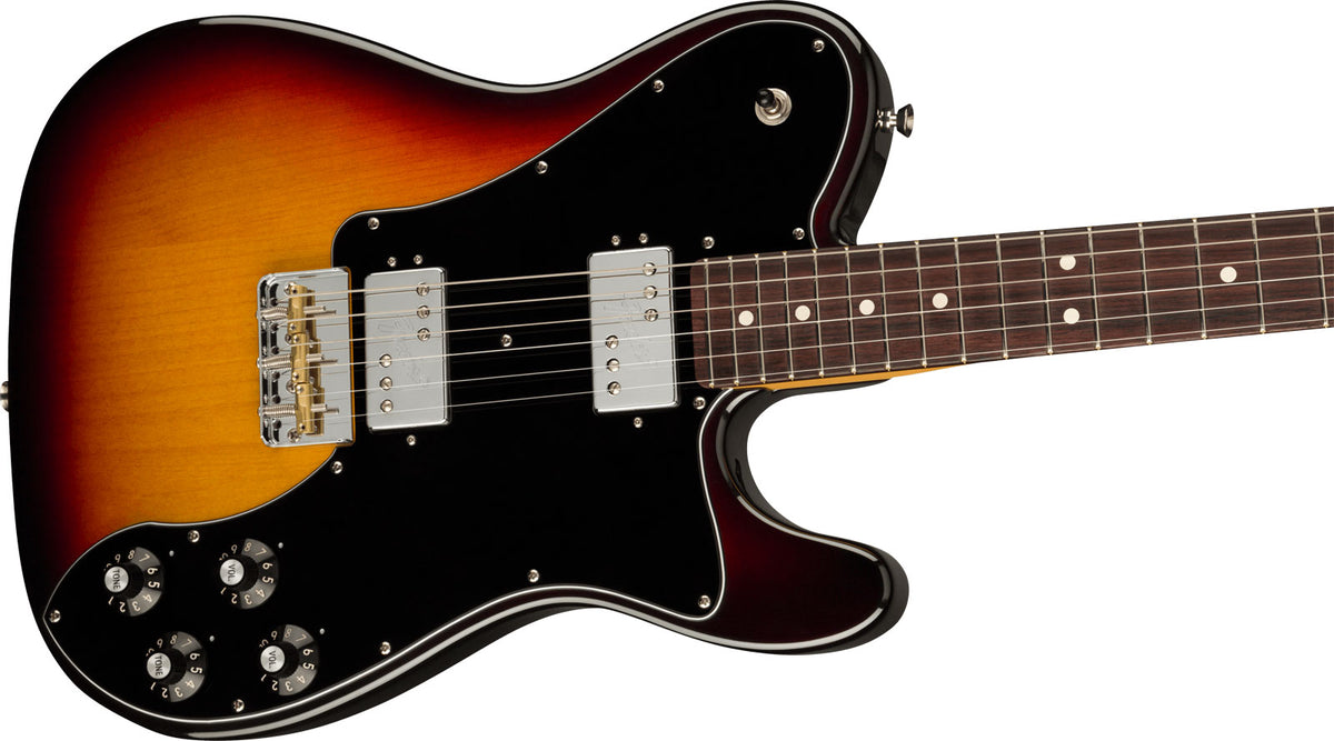 Telecaster Deluxe American Professional II Rw 3-farbiger Sunburst
