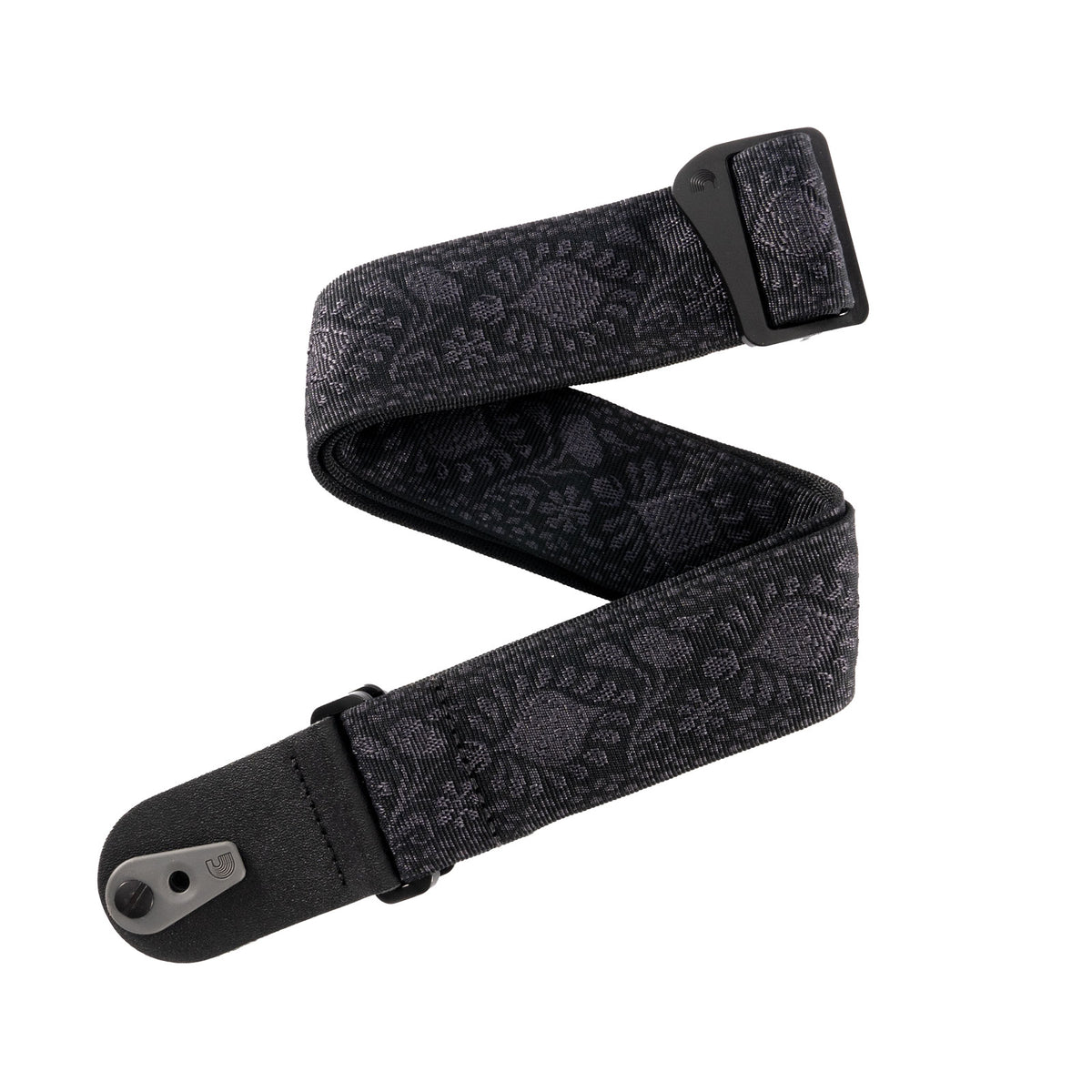 Pad Lock Gewebter Gitarrengurt Monterey Black Tubular
