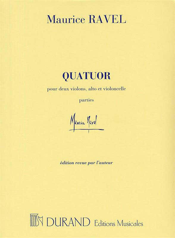 RAVEL M. - QUATUOR A CORDES