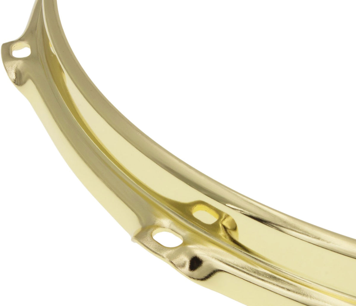 HS23-12-6BR - Spannreifen 12" 6 Spannschrauben Gold S-Style Triple Flange 2.3mm