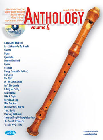Cappellari Andrea - Anthology Vol.4 + CD - Flute A Bec Soprano