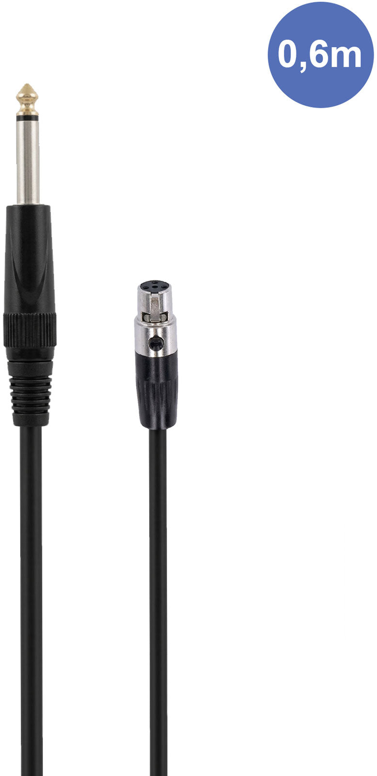 AUDIOCAB 4052 Klinke auf Mini-XLR 4-polig (Shure) 60 cm