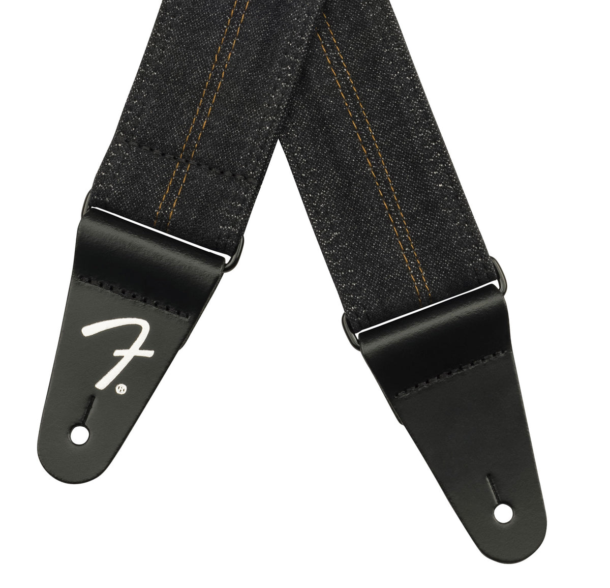 x Wrangler Denim-Gurt Verwaschenes Schwarz Ziernaht