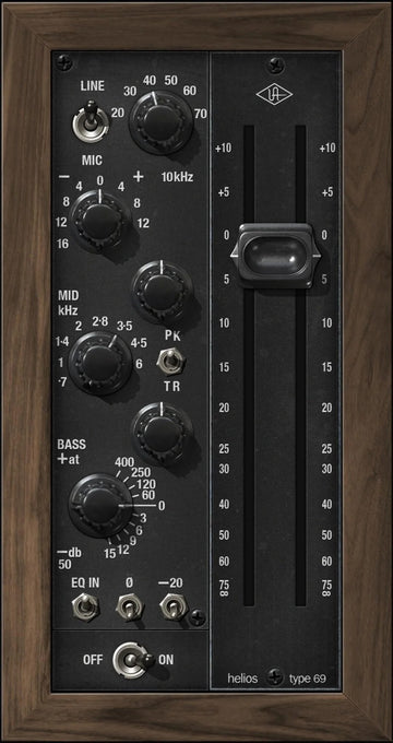 UAD Helios Type 69 Vorverstärker und EQ Kollektion