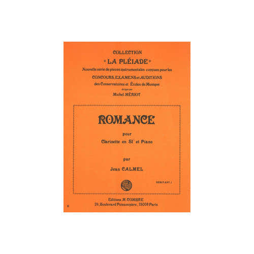 Calmel Jean - Romanze - Klarinette und Klavier