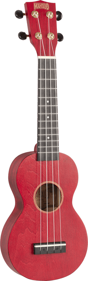 Ukulele Sopran Slim Satinrot + Tasche