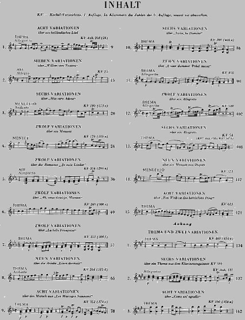 Mozart W.a. - Piano Variations