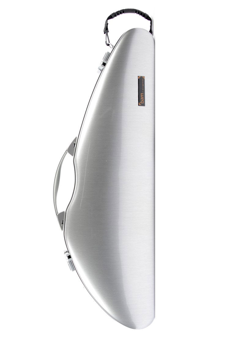 Geigenetui 4/4 Hightech La Défense Slim - Gebürstetes Aluminium