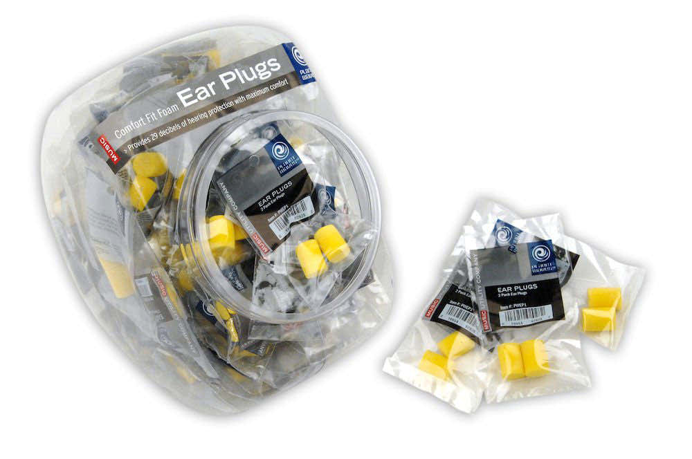 COMFORT FOAM EARPLUGS BY D'ADDARIO 100 PAIRS IN A JAR