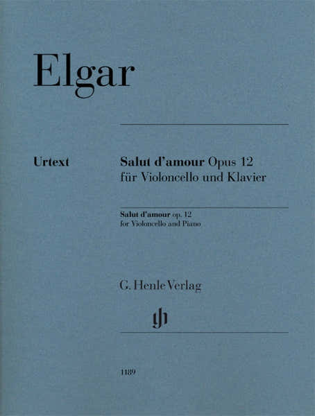 Elgar Edward - Salut D'amour Op.12 - Violoncelle & Piano