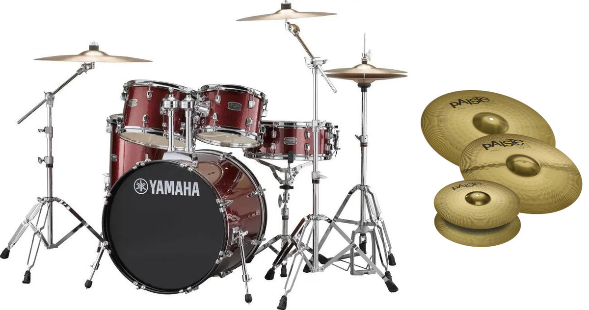 Rydeen 20 Burgunderroter Glitzer + HW680W + Paiste 101