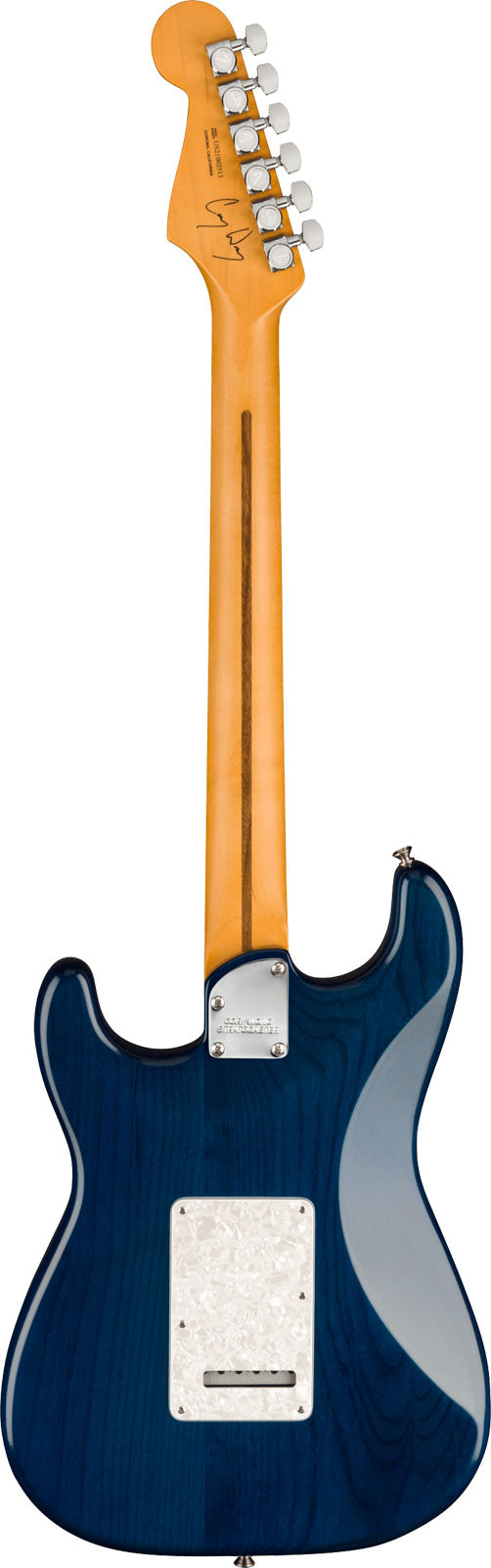 Stratocaster Signatur Corry Wong RW Saphirblau transparent