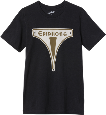 "M" Lebensstil Vintage-Abzeichen-T-Shirt Schwarz