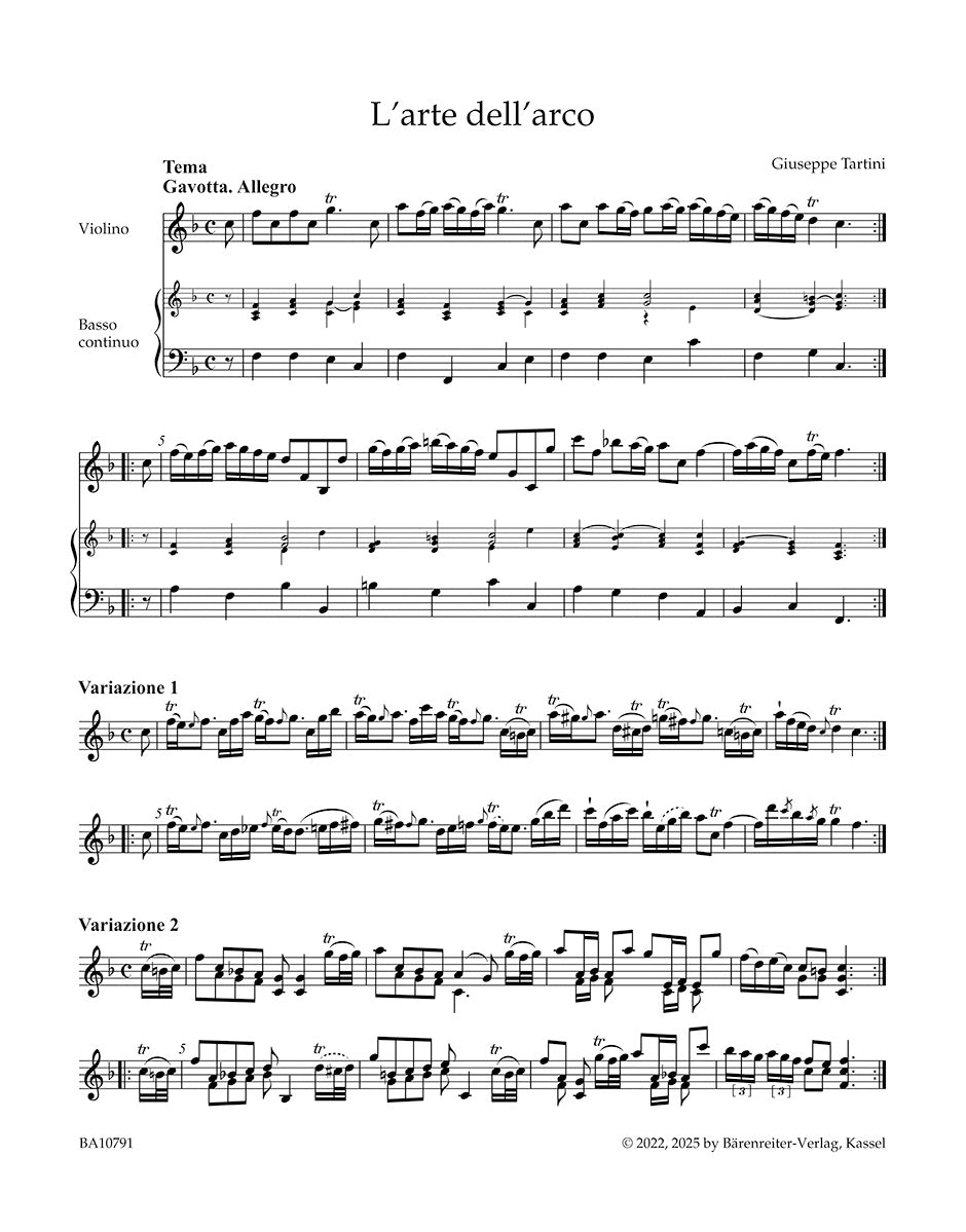 Tartini Giuseppe - L'Arte Dell' Arco