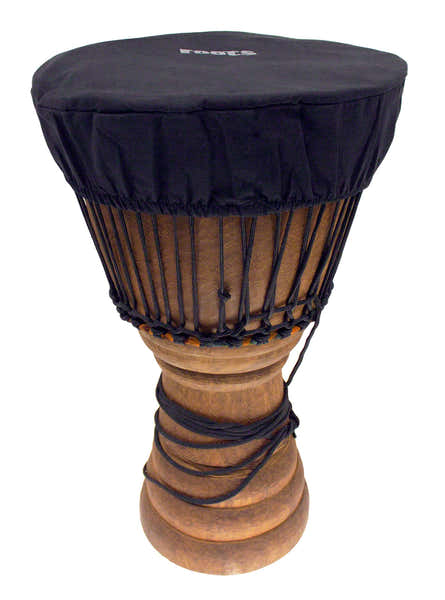 Roots Percussion Schutzhülle Djembe-Fell 35-38 CM Baumwolle Schwarz