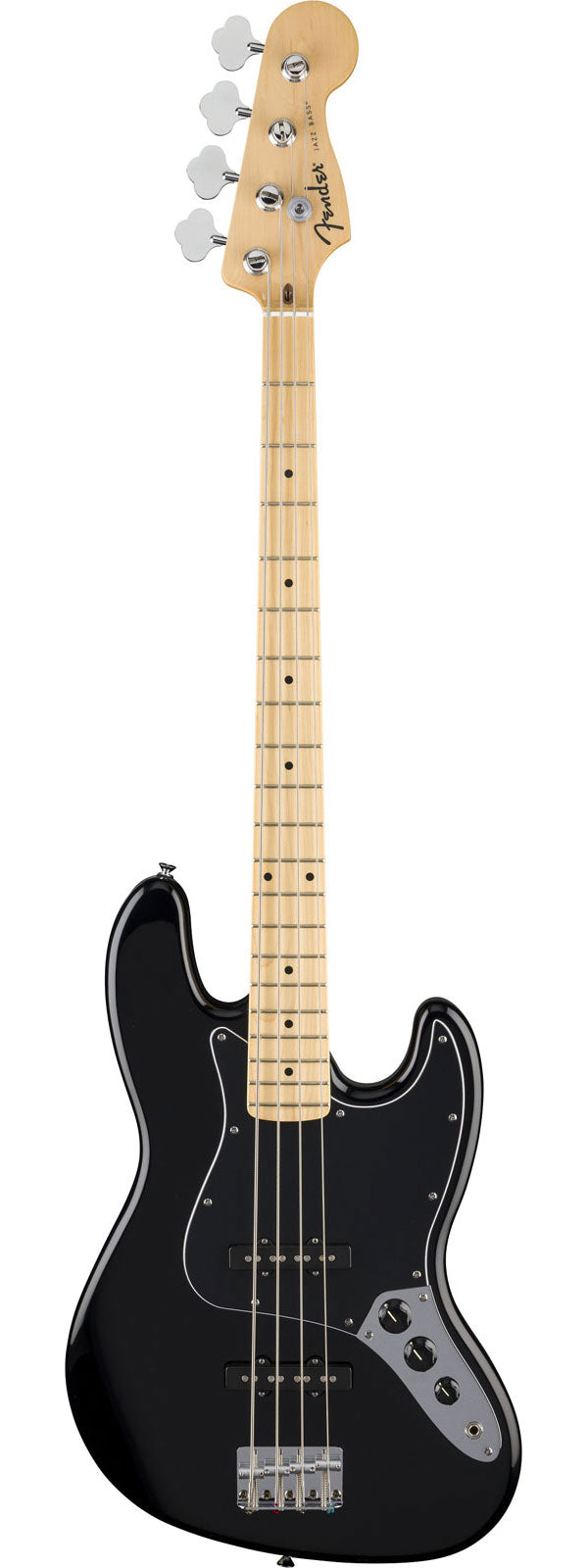 Standard Jazz Bass MN schwarzes Schlagbrett Black