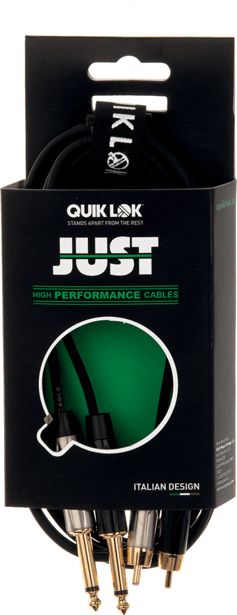 JUST2RCA2J3 CABLE JUST 2 X JACK MONO 2 X RCA 3 M