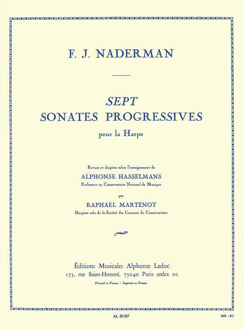 7 Sonates Progressives Opus 92 pour la Harpe