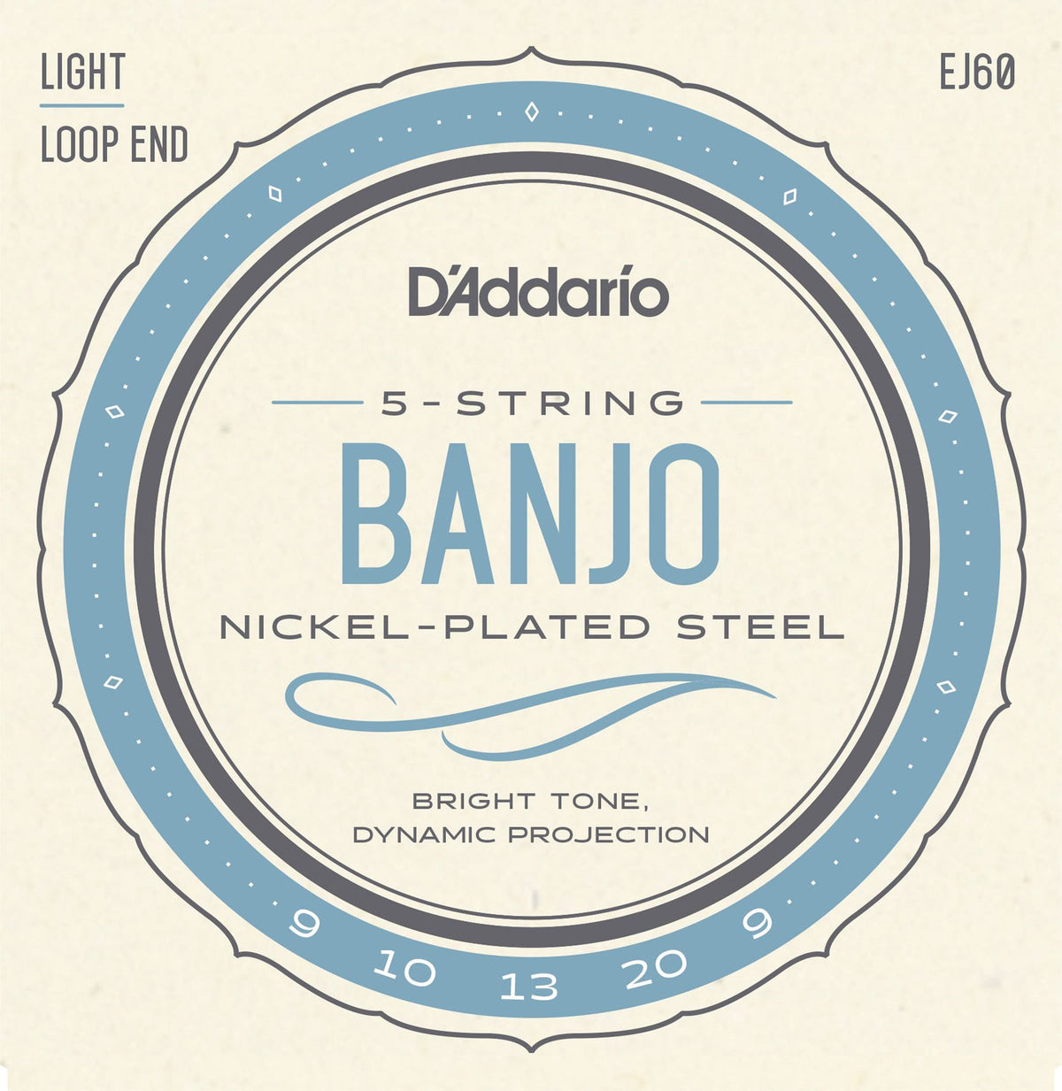 EJ60 5-saitige Banjosaiten Nickel Leicht 9-20