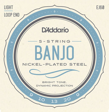 EJ60 5-saitige Banjosaiten Nickel Leicht 9-20