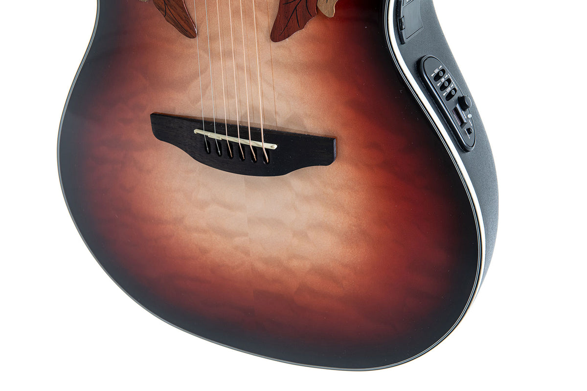 E-Akustikgitarre Celebrity Elite Plus Mid Cutaway Lefthand Ruby Burst