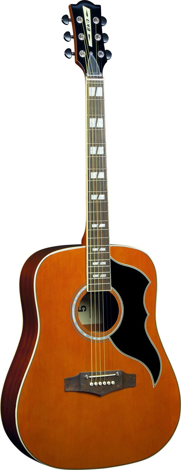 Ranger VI EQ Vintage-Neuauflage Dreadnought Naturdecke gebeizt