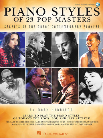 HARRISON MARK PIANO STYLES OF 23 POP MASTERS + AUDIO TRACKS - PIANO SOLO