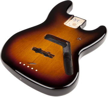 STANDARD JAZZ BASS KORPUS AUS ERLENHOLZ, BRAUN SUNBURST
