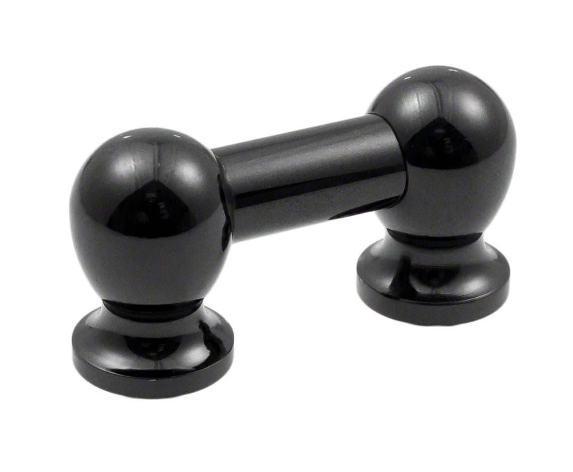 TL1S25-BK - SPANNBCKCHEN TUBELUG SCHWARZE - 25MM - EINZIGEN SPANNSCHRAUBEN (X1)