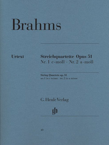 Brahms J. - Streichquartette in c-Moll und a-Moll Op. 51