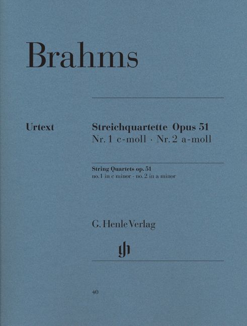 Brahms J. - Streichquartette in c-Moll und a-Moll Op. 51