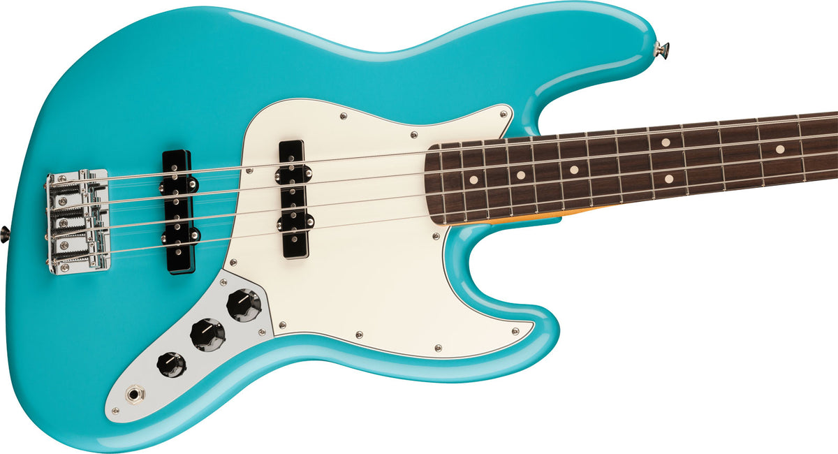 Jazz Bass Player II RW Aquatone Blau