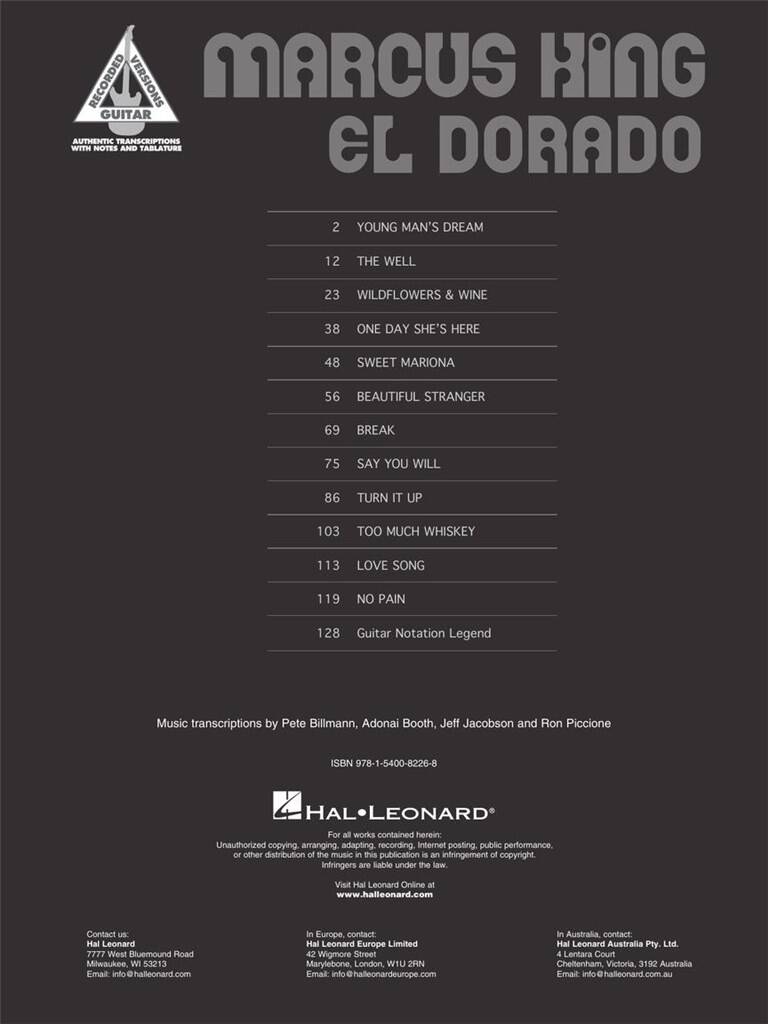 Marcus King - El Dorado - Guitar Tab