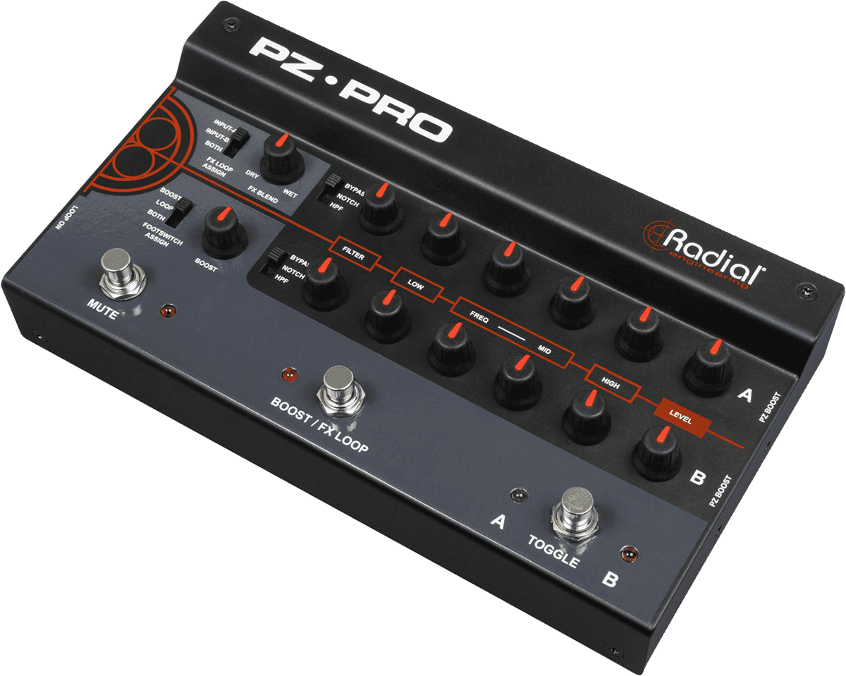 Radial Preamp / DI acoustic instrument 2-channel + 48V mic