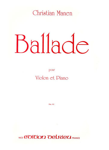 Manen Christian – Ballade – Violine