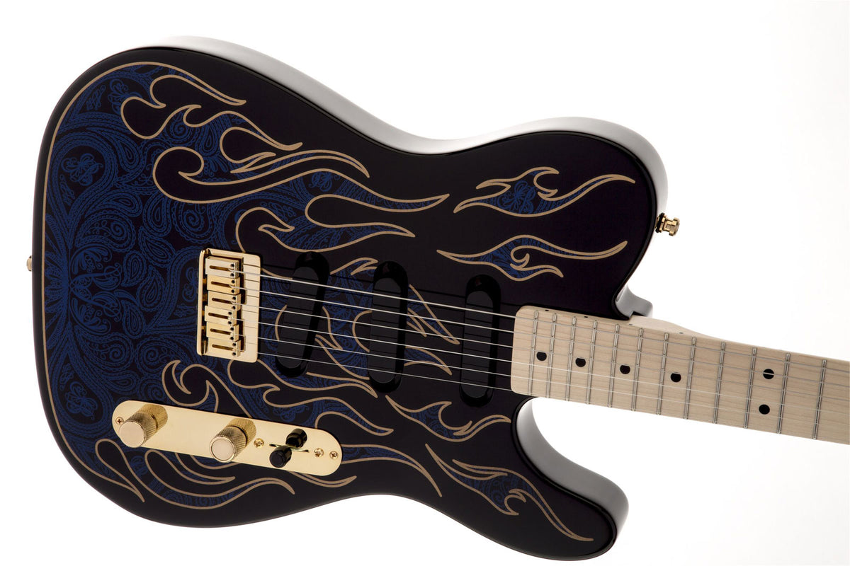 James Burton Telecaster Mn, Blaue Paisley-Flammen