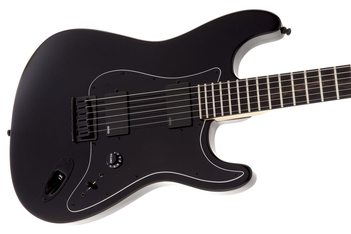 Stratocaster Signatur Jim Root Ebo Mattschwarz
