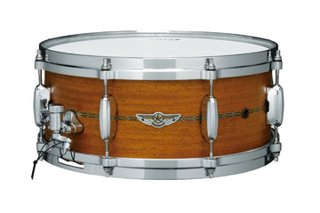 TLM146S-OMP STAR SOLID MAPLE 14"X6" - OILED NATURAL MAHOGANY W/ METAL INSIGNIA