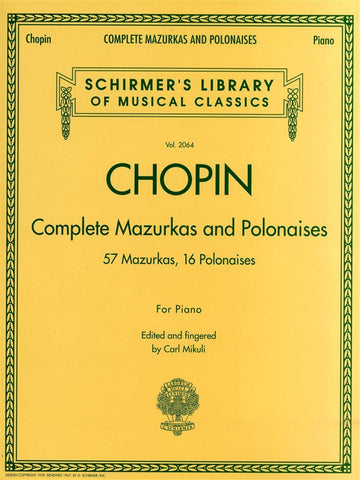 Chopin Frederic - Complete Mazurkas And Polonaises - Piano Solo