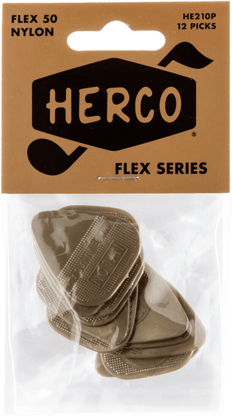 Herco Beutel mit 12 Nylon-Plektren Medium