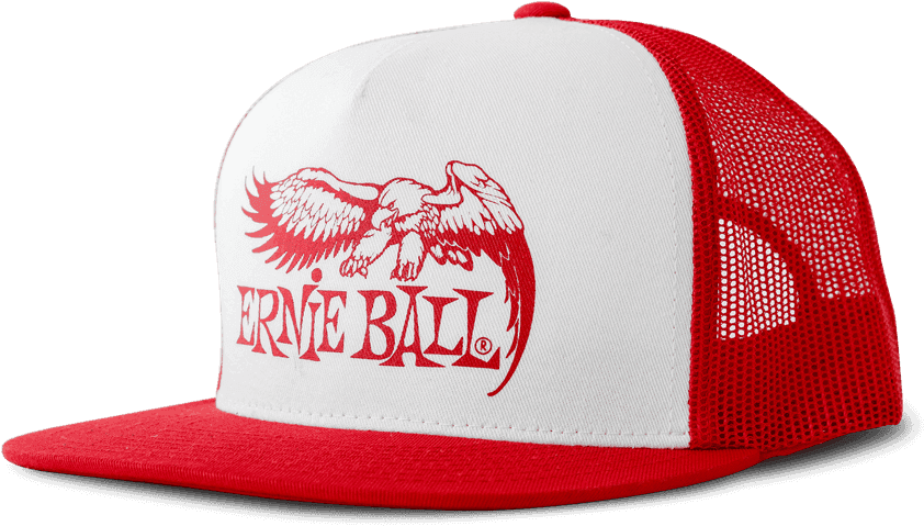 Red With White Front And Red Eagle Logo Hat