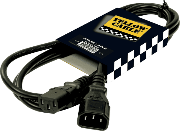 Yellow Cable PCEMF GROUNDED EXTENSION POWER CORD