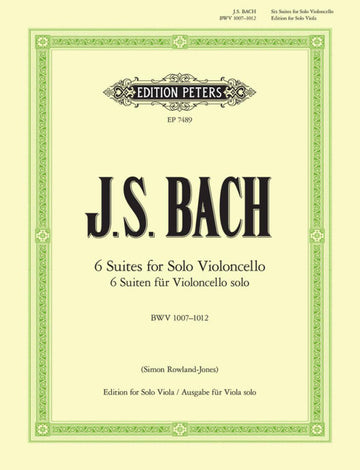 Bach J. S. - Suiten für Cello - Transkription für Bratsche