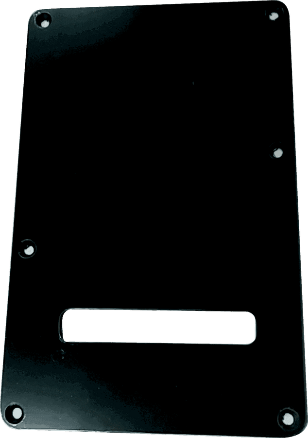 Schutzplatten Strat Rückseite Schwarz