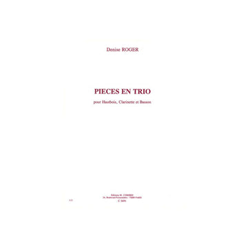 Roger - Pièces En Trio - Hautbois Clarinette Et Basson