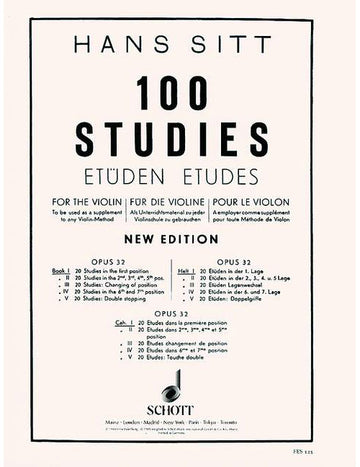 Sitt - 100 Etudes Op. 32 - Violon