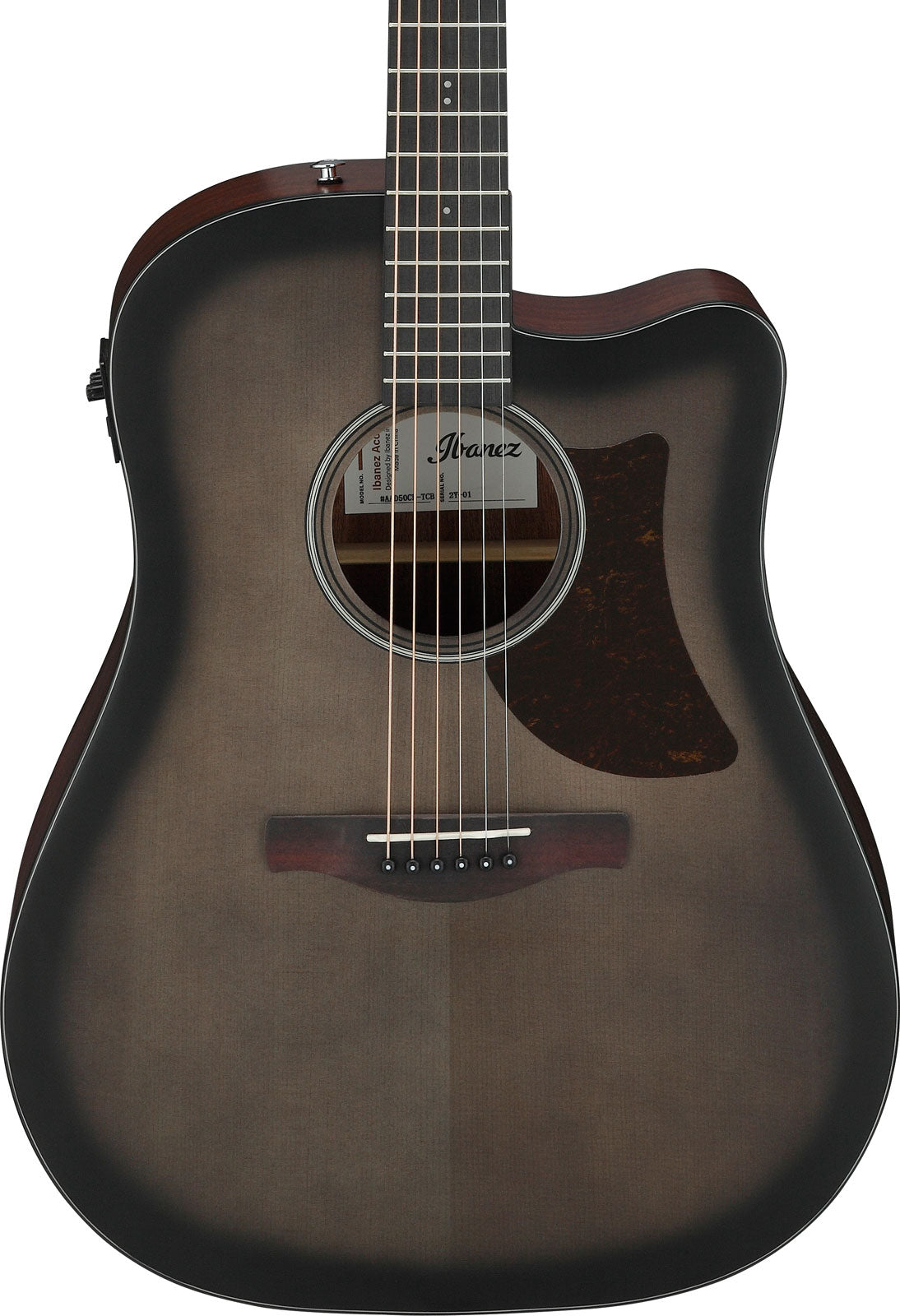 AAD50CE-TCB Transparentes Holzkohle-Burst Fortgeschrittene Akustik