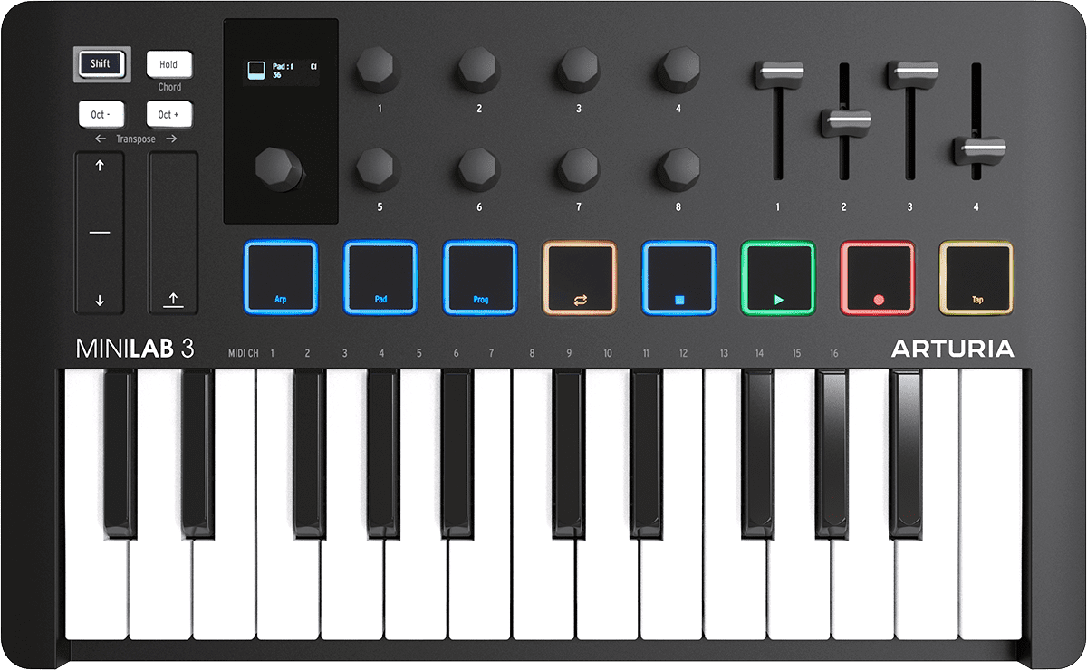 Arturia Minilab 3 Schwarz