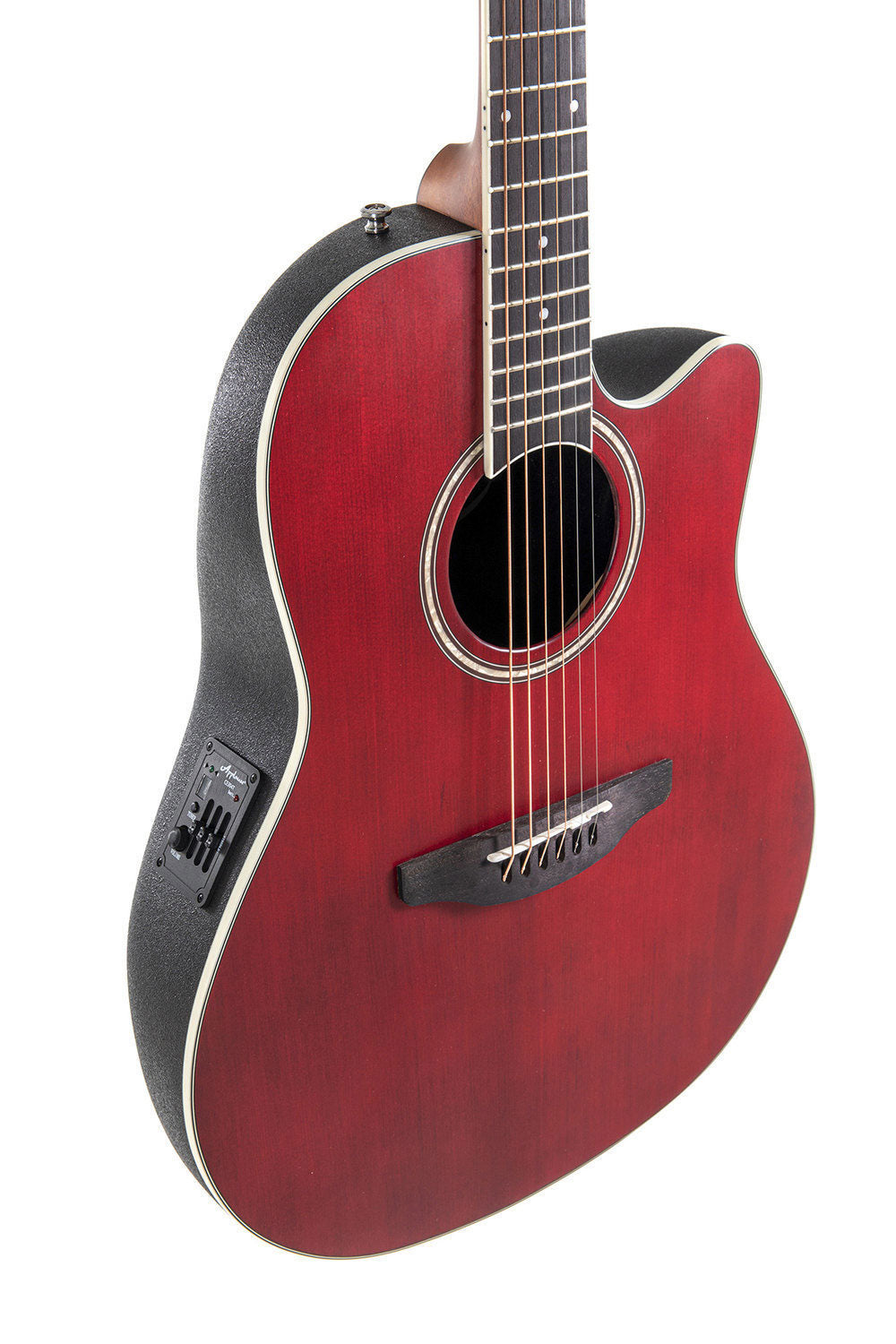E-Akustikgitarre Traditional Ab24 Mid Cutaway Ruby Red Satin