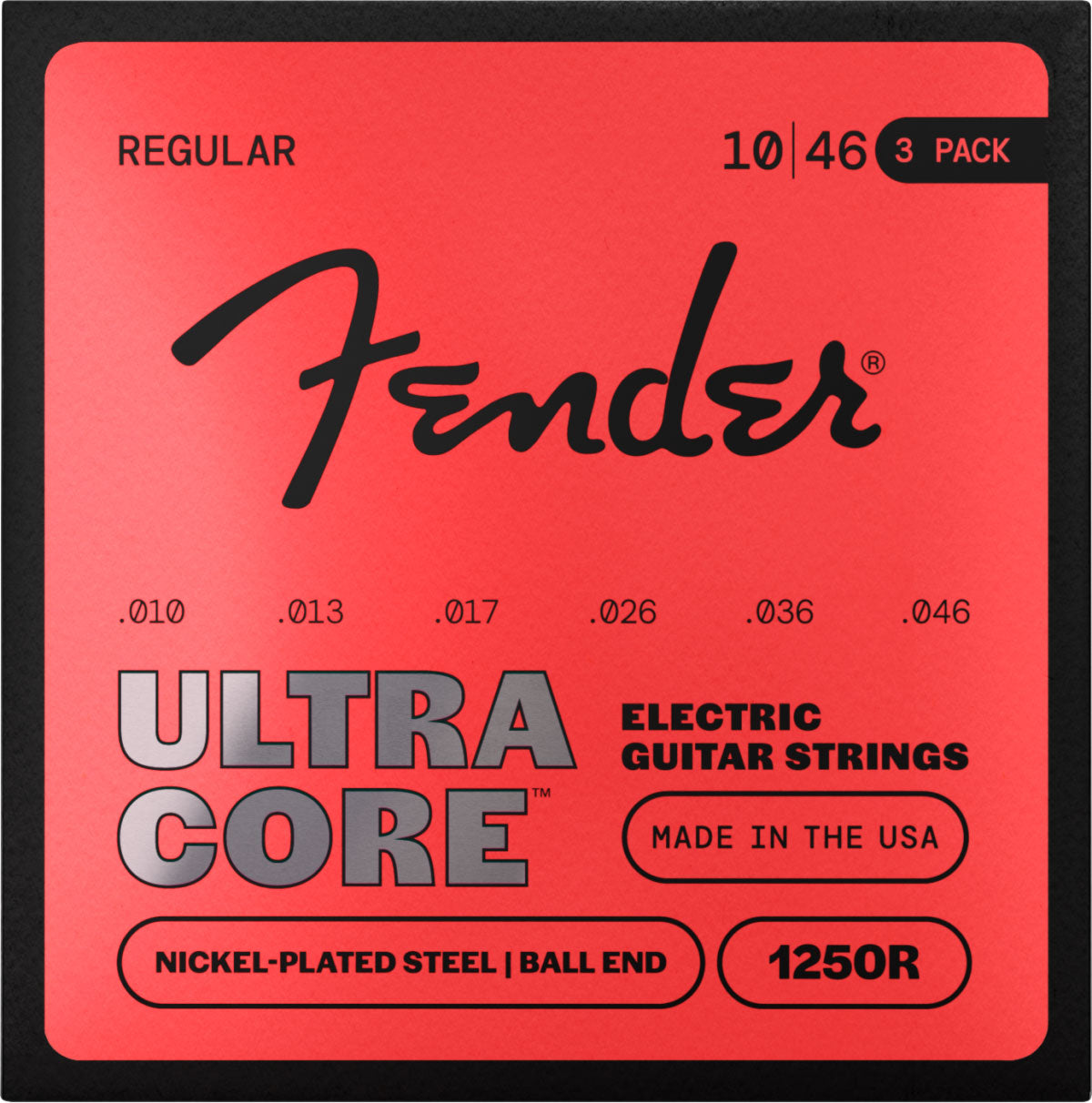Ultracore vernickelter Stahl, Kugelende, 1250R 10-46, (6) 3er-Pack